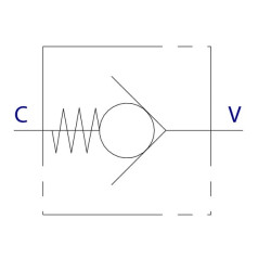 Srauto reguliavimo vožtuvas VU, G3/8" - 0,5 baro C056V0600