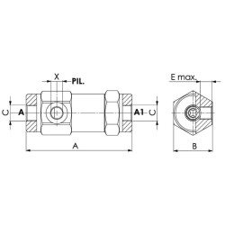 Pilotinis atbulinis vožtuvas S-04-1/4" VUPSL03001
