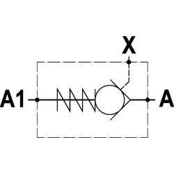 Pilotinis atbulinis vožtuvas S-06-3/8" VUPSL05001