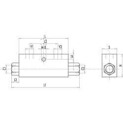 Atbulinis vožtuvas VBPSE, G3/8" C056V0230