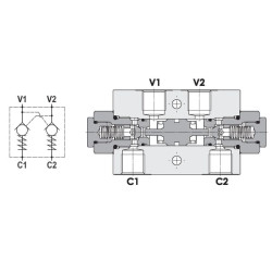 Įmontuotas atbulinis vožtuvas 1/2 B FPD10DF