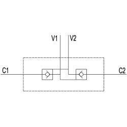 Dvigubas atbulinis vožtuvas 1/4 BSP C056V0010