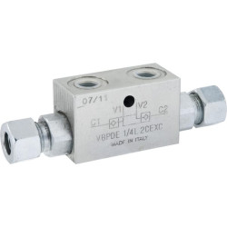 Dvigubo srauto valdymo vožtuvas VBPDE-2, G1/4" - M18 x 1,5 12L C056V0090