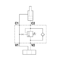 Viengubas išlyginamasis vožtuvas FPOE70S12PA35B