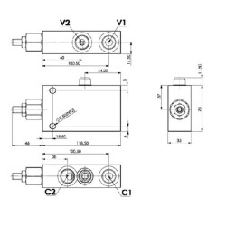 Viengubas išlyginamasis vožtuvas FPOE70S12PA35B
