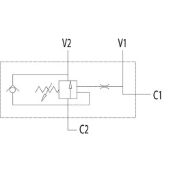 Srauto reguliavimo ir atbulinis vožtuvas VBCD SE A, G3/8" FLV C056V0392FLV