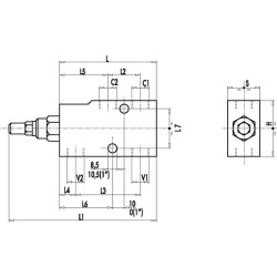 Srauto reguliavimo ir atbulinis vožtuvas VBCD SE A, G3/4" C056V0419