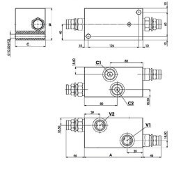 Dvigubas balansinis vožtuvas 3/4" FPO150DD34L35