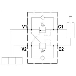 Dvigubas balansinis vožtuvas 3/4" FPO150DD34L35