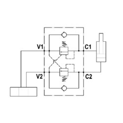 Dvigubas 3/4" priešsvyris vožtuvas FPOE120D34LA35B