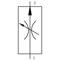 Srauto reguliavimo vožtuvas 2 padėčių A12 A M PU16001
