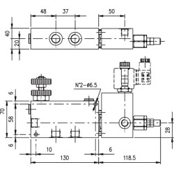 Srauto reguliavimo vožtuvas VMP 3 padėčių VPR3EP10003ST