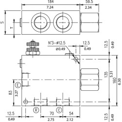 Srauto valdymas VPR3EP 3 krypčių VPR3EP30002ST