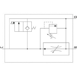 Srauto reguliavimo vožtuvas 3 padėčių 3/4 S VPR3ET20004ST