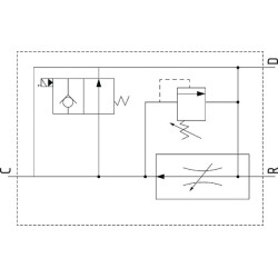 Srauto reguliavimo vožtuvas 3 padėčių 3/4 S VPR3ET20004ST