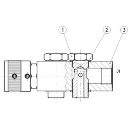 Srauto reguliavimo vožtuvas 3 padėčių OMP/R VPR3EP10005