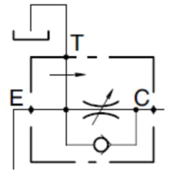 Srauto reguliatorius plienas, 3 padėčių, VPR3ET20006ST