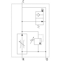 Srauto valdymas 3 krypčių -FPRF 3/8 G VM 210 FPRF38GVM210