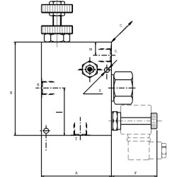 Srauto valdymas 3 krypčių -FPRF 3/8 G VM 210 FPRF38GVM210