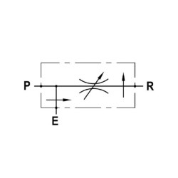 Trijų padėčių srauto reguliavimo vožtuvas 90–150 ST FPVP34ST