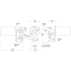 Srauto reguliavimo vožtuvas 12V 95 L/m VFD120250JE12