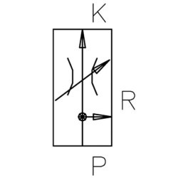 Trijų krypčių srauto reguliavimo vožtuvas SR102010024