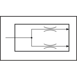 Srauto daliklis FV200 25-75% FV200701S