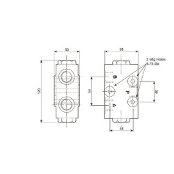 Srauto daliklis, 60–70 l/min FDC6008070