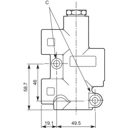 Srauto daliklis FV200 40-60% FV200703S