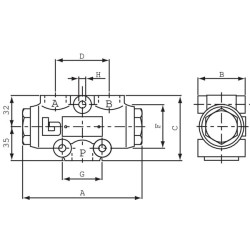 Srauto daliklis 37-75l/min MTDA08075