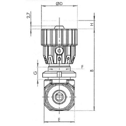 Droselio atbulinis vožtuvas M04-0,5-1/4 FPUN03001