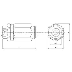 Droselinis vožtuvas VRB, G3/4" C056V0575