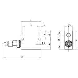 Netiesioginės sekos vožtuvas VSQAPP, G1/2" C056V0662