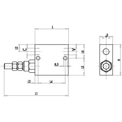 Tiesioginės sekos vožtuvas VS2C, G3/4" C056V0665