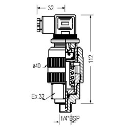 Slėgio jungiklis FOX K 94 AF 1 K94