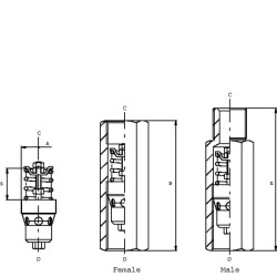 Padorus F-06-S-(05-15) 3/8 DCV05001 laikiklis
