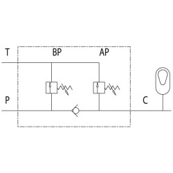 Plūgų ir giluminių purentuvų vožtuvas VIA G3/8" C056V0295