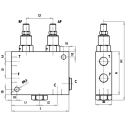 Plūgų ir giluminių purentuvų vožtuvas VIA G3/8" C056V0295