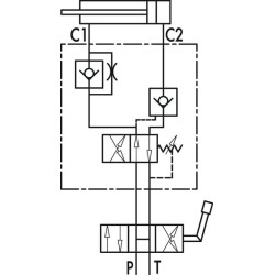 Apverčiamojo plūgo vožtuvas VRA SE, stūmoklis 40-50 mm C056V0278