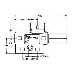 Prioritetinis vožtuvas 152B0265 Prailginimas OLS80A