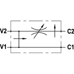 Srauto reguliavimo vožtuvas 3 padėčių OMP/R/H FPRF90DVD2R12OMR
