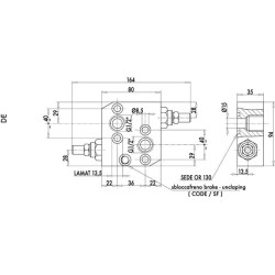 Kryžminis apsauginis vožtuvas VAU, OMP/OMR C056V0500