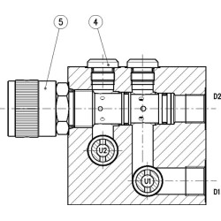 Srauto reguliavimo vožtuvas OMS 3 padėčių VPR3EP10006