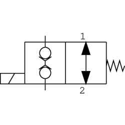 2/2 vožtuvo kasetė NO EW08MNO10TB