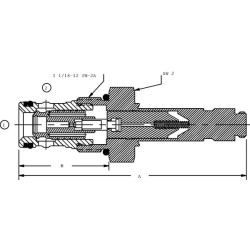 Kasetės vožtuvas 2/2 CP501-1-B-0-NC CP5011B0NC