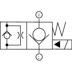 Kasetės vožtuvas 2/2 CP501-1-B-0-NC CP5011B0NC