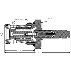 Kasetės vožtuvas 2/2 CP503-3-B-0-NC CP5033B0NC