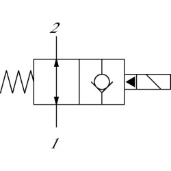Kasetės vožtuvas 2/2 SVP08-NOR-00-B-00 SVP08NOR00B00