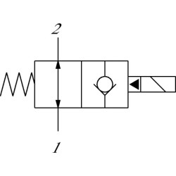 Kasetės vožtuvas 2/2 SVP10-NOR-00-B-00 SVP10NOR00B00