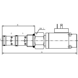 Trijų krypčių srauto reguliavimo vožtuvas PP10WA40B